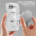 thumbnail image 3 of KOMI Premium PU Leather Wallet Flip Case for Google Pixel 9A - Business Classic Solid Color, Magnetic TPU Shell, Wireless Charging Gray, 3 of 4