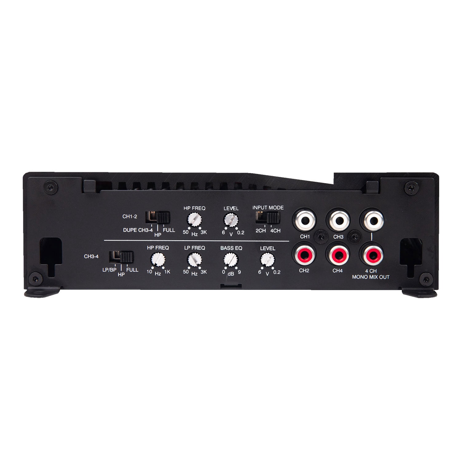 MB Quart 440 Watt 4 Channel Car Audio Amplifier, Class D, MA1-440.4, Black