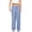 *Blue, variant on ClodeEU Women's High Waist Wide Leg Y2K Striped Pants with Drawstring, Long Trousers with Pocket Blue,Womens Plus M