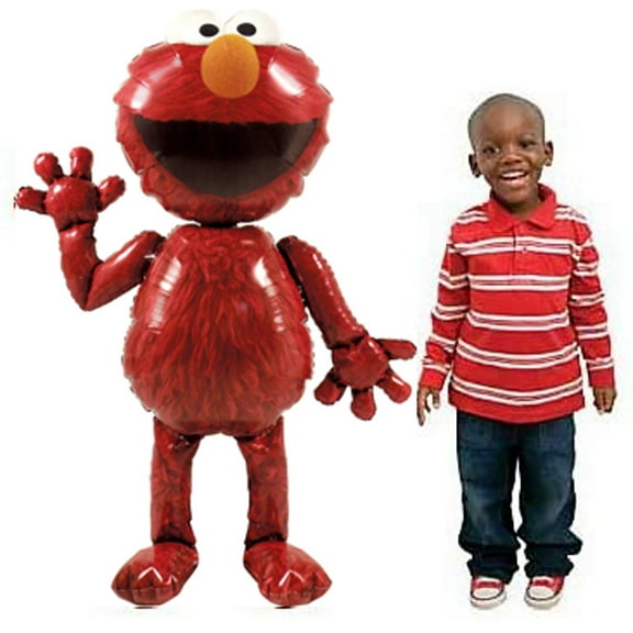 54" Sesame Street Elmo Airwalkers SuperShape Foil Mylar Balloon (1ct)