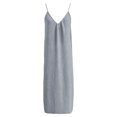 thumbnail image 5 of JIAYUE Women's Dress V Neck Spaghetti Strap Solid Color Linen Long Dresses Loose Fit Flowy Casual Sundress Sleeveless Vacation For Beach Holiday Everyday Wear, 5 of 9
