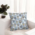 thumbnail image 6 of Pofeuu Balloon Vintage Print Double-sided plush pillowcase Square Throw Pillow Covers Pillows Cover for Living Room Bedroom Sofa Couch Cushion Cover（No pillow core）-18"x18", 6 of 7