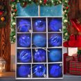 thumbnail image 4 of Uuiauoio 12 pcs Christmas Tree Ball Ornaments for Xmas Tree,2.4 inch Shatterproof Christmas Balls with Tree Ornaments Hooks for Xmas Holiday Wedding Party Decoration, 4 of 6