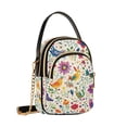 thumbnail image 7 of FORMRS Crossbody Bag for Women Quilted Travel Shoulder Cell Phone Purse with Chain Strap Handbag, Purple Cartoon Animals, 7 of 7