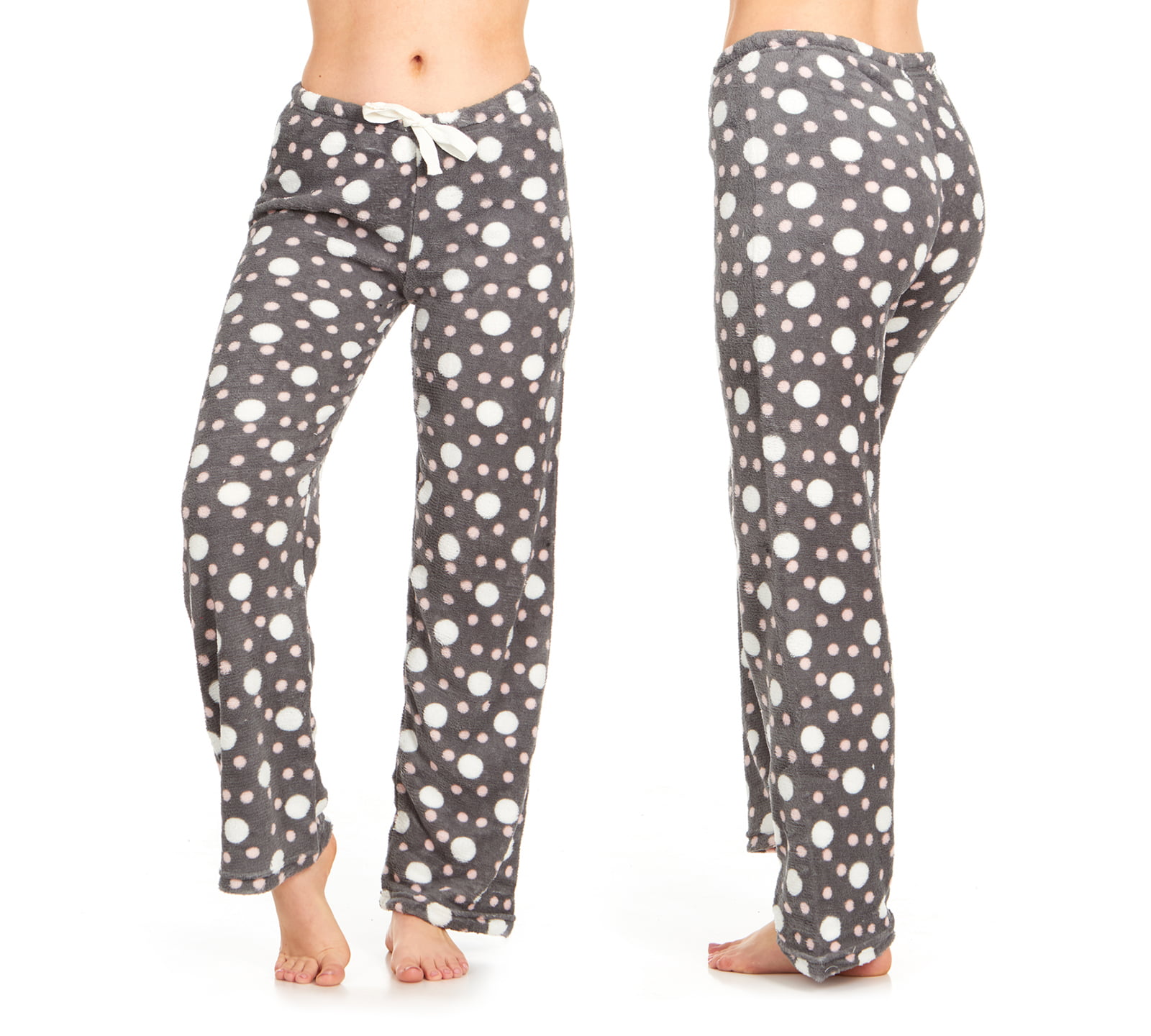DARESAY 3 Pack: Women's Super-Soft Plush Fleece Pajama Bottoms 