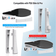 thumbnail image 2 of Simple Base Horizontal Stand Accessories for PS5 Pro/Slim Disc & Digital Edition Console-White, 2 of 8