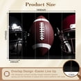 thumbnail image 3 of Wallpaper Retro Vintage Football Helmet Sports Fitness Athlete Peel and Stick Wall Murals 100"H x 144"W Removable PVC Wall Paper Self-Adhesive Wall Paintings Art Decor for Bedroom Living Room, 3 of 7