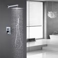 thumbnail image 3 of Trustmade Wall Mounted Square Rainfall Pressure-Balanced Complteted Shower System with Rough-in Valve, 10 inches - 2W02, 3 of 18