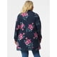 thumbnail image 5 of Cárdigan de talgrande pamujer Cárdigan floral de punto con frente abierto ligero Azul marino XXL, 5 of 6
