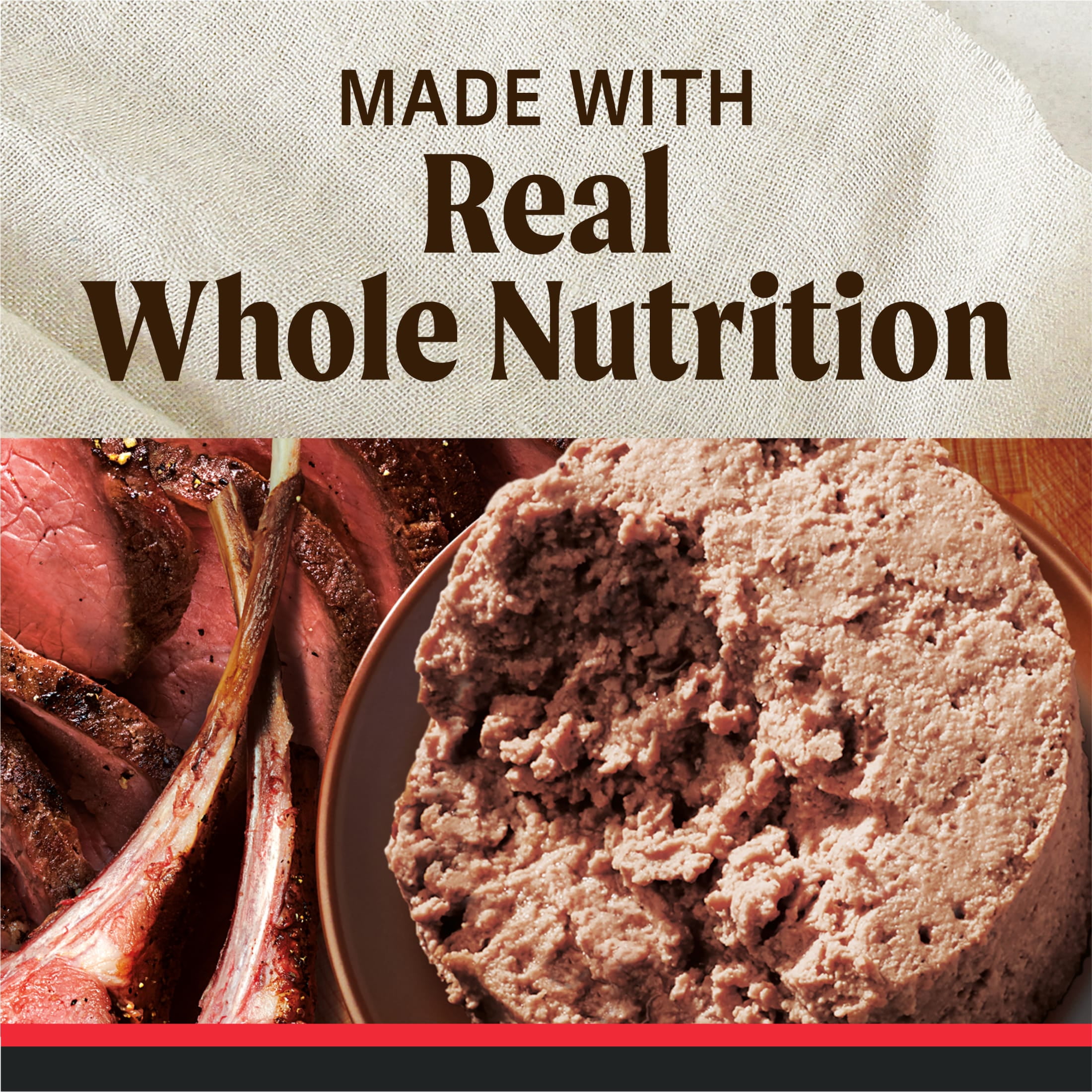 Merrick Grain Free Wet Dog Food for Adults, Real Beef, Lamb & Bison, 12.7 oz Can, 12 Pack