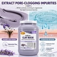 thumbnail image 3 of SPA REDI - Clay Mask, Lavender and Wildflower, 128 Oz - Pedicure and Body Deep Cleansing, Skin Pore Purifying, Detoxifying and Hydrating - Natural Bentonite Clay, Infused with, 3 of 7