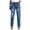 Dark Blue, variant on Womens Boyfriend Jeans Distressed Casual Ripped Jeans High Waist Straight Leg Denim Pants Dark Blue XXL