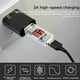 thumbnail image 4 of Cable de carga rápida USB SUGARMOM, universal, 3 en 1, multifunción, para teléfono móvil, color negro, 4 of 8
