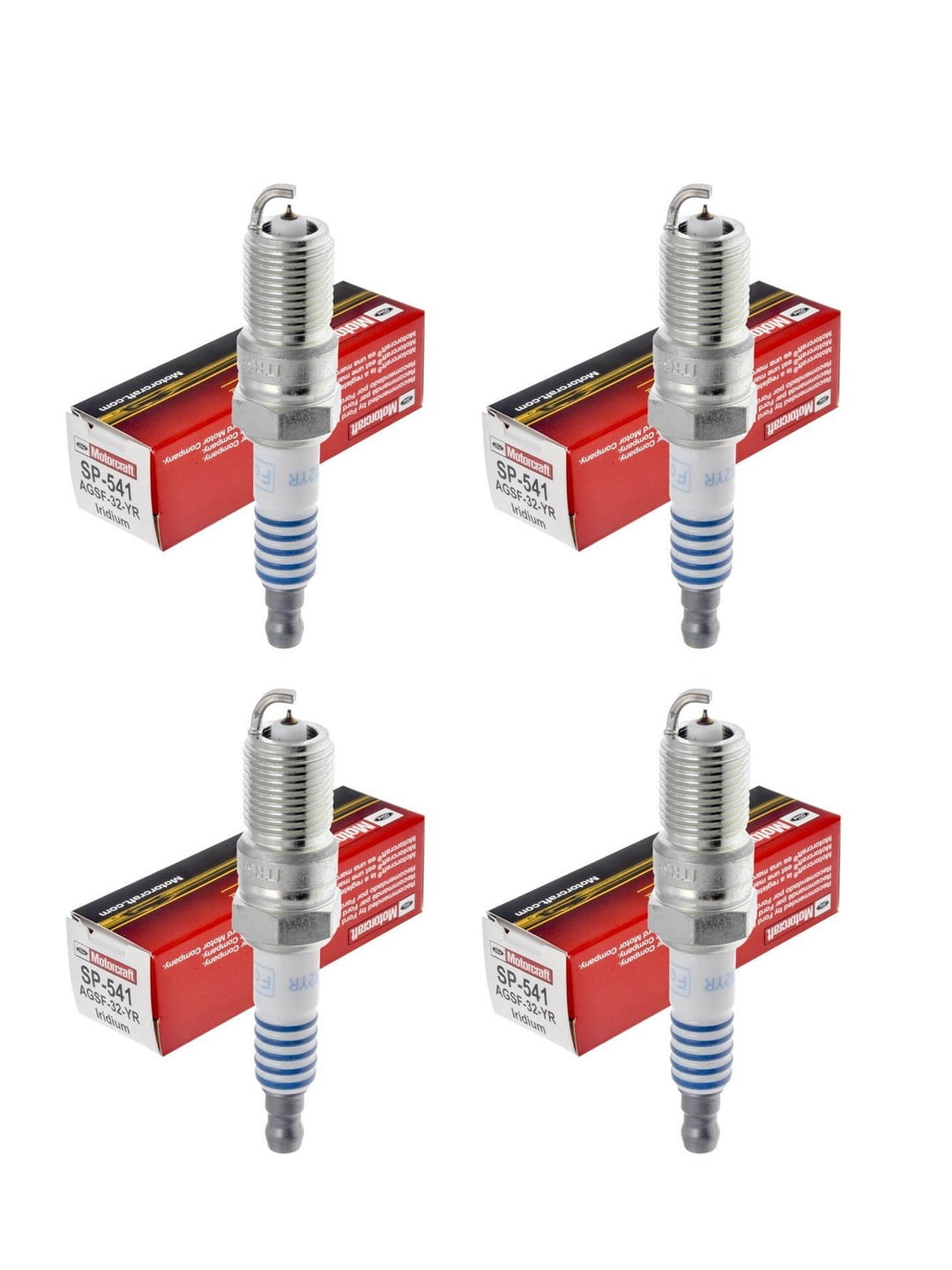 Set of 4 ISA Ignition Coils and 4 Motorcraft Spark Plugs for 2005-2012 Ford Escape Focus & Mercury Mariner Replacement for FD505