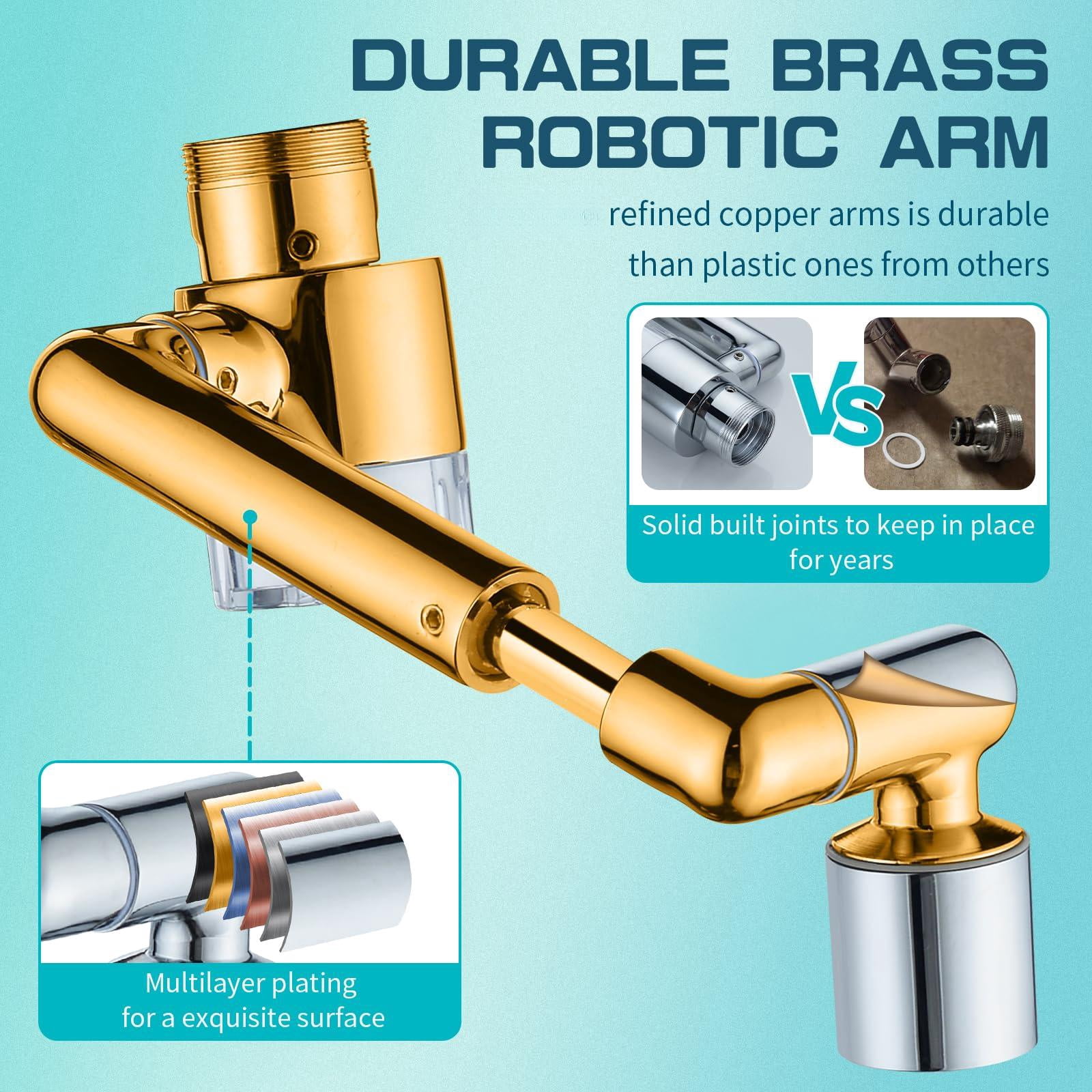 1440ºsink-water-filter Faucet-extender 3.0 Telescopic - Carbon Purifier Reduce 99% Chlorine  Test Bathroom Kitchen Aerator Swivel Long Arm Extension For Hard Water Softener