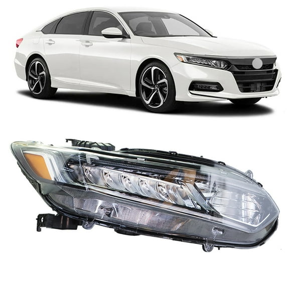 SEBLAFF Halogen Headlight Replacement for 2018 2019 2020 Honda Accord Sedan Projector Headlight Assembly Right Passenger Side