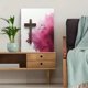 thumbnail image 5 of Qisvanset 12x16 Inch God Within Her Pink Canvas Wall Art, Girly Minimalist Bible Verse Home Poster Decor, 5 of 8