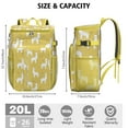 thumbnail image 3 of Funny Llama Print Backpack Cooler – Leakproof Lunch Bag with Adorable Alpaca Pattern for Travel, Camping & Work, 3 of 6