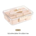 thumbnail image 4 of 9-Compartment Snack Box with Lid, Portable Food Storage Container, Removable Dividers, 12.2x9.4 Inch, White, for Meal Prep, Kids Lunches, Picnics, 4 of 7