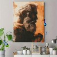 thumbnail image 4 of Qisvanset Framed Canvas Wall Art, 12x16 Inch Abraham Sacrifice Genesis Bible Wall Painting, 4 of 5