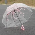 thumbnail image 4 of Sakura Ligero para Mujer a prueba para bodas Viajes Picnics Fiestas libre Pya jinwen Paraguas transparentes, 4 of 7