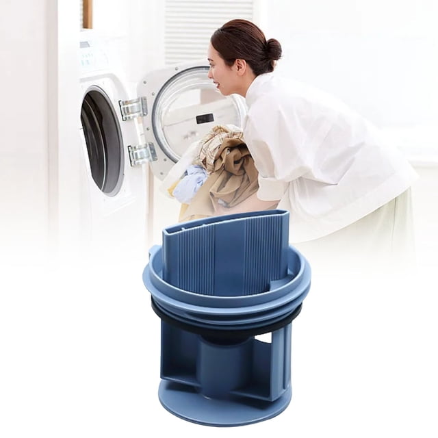 YWIYIUD 1PC Drum Washing Machine Accessories Washer Drainage Cover Plug with Filter and Drain Seal Accessories Practical Filter Screen Water Plug for Home and Hotel