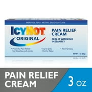 Icy Hot Original Topical Pain Reliever Cream and Numbing Muscle Rub for Joint Pain Relief, 10% Menthol and 30% Methyl Salicylate, 3 oz