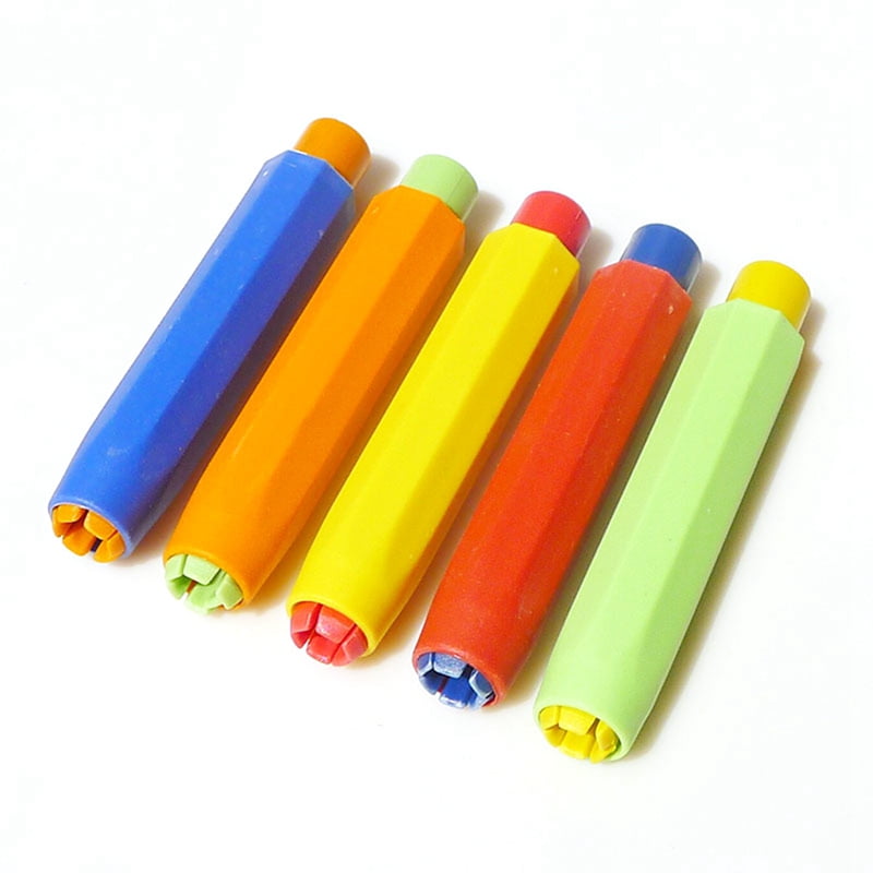 SHIYAO 5Pcs Dust-free Chalk Holder Pen Lastic Chalk Clip For Teacher Porta Tiza On Blackboard Sticker Blackboard(Random Color)
