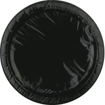 7" Paper Dessert Plates, Black, 8ct