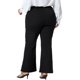 thumbnail image 3 of Pantalones Plus Size para Mujeres Agnes Orinda, Pantalones de Pierna Acampanada, Ajustados a la Cintura Alta con Bolsillos, Color Negro 2X, 3 of 5