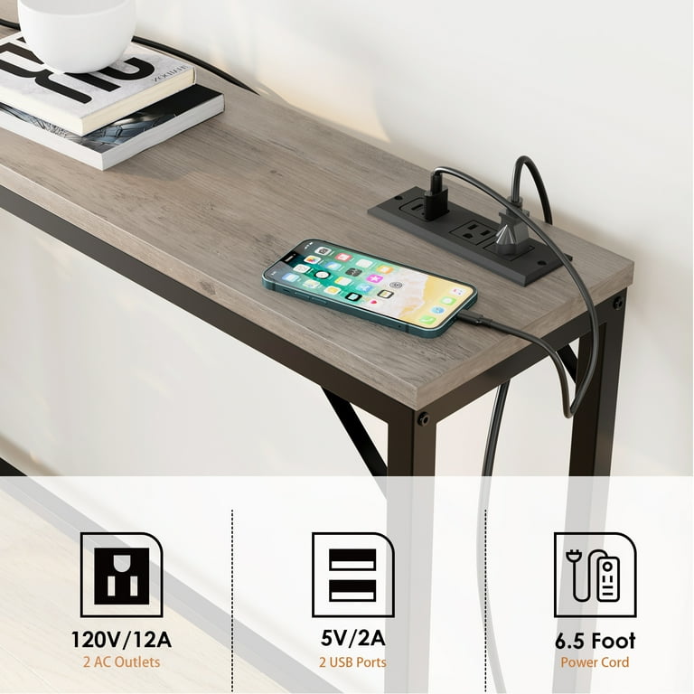Console table sale with power outlet