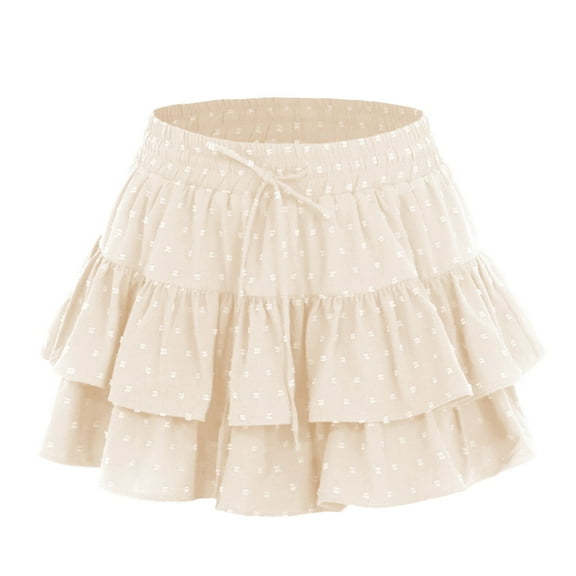 jinghuiyue Women's Mini Pleated Skirt High Waisted Ruffle Tennis Skirts Sports Skater Running Skorts with Shorts Pockets S