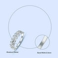 thumbnail image 4 of Leaf Ring 925 Sterling Silver Rings for Women Engagement Promise Wedding Band Simple Leaves Ring Fashion Jewelry Gifts For Send to relatives and friends GiftWomen Her Fit Size 5-9, 4 of 6