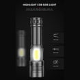 thumbnail image 4 of XHP70/XHP160 Flash Light 1500LM/1800LM COB LED IPX4 Impermeable USB Recargable Hugtrwg Para estrenar, 4 of 9