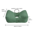 thumbnail image 3 of Hmgxay Lumbar Support Pillow, Corduroy Back Cushion for Office Chair, Comfortable Waist Support Pad for Long-Term Sitting, Ergonomic Lower Back Pillow for Home and Car, 3 of 6