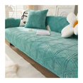 thumbnail image 3 of Thick Plush Chaise Lounge Sofa Mat Cover Geometric Plaid Universal Corner Sofa Towel Non-Slip Couch Slipcovers for Living Room, 3 of 7