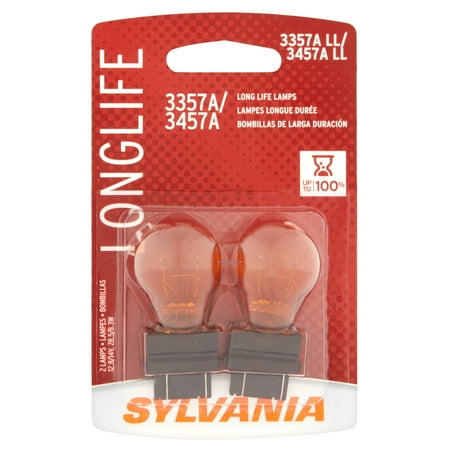 Sylvania 3357A/3457A Longlife Automotive Bulb 2 Pack