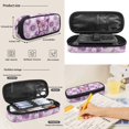 thumbnail image 6 of Xoenoiee Purple Butterfly Tie Dye Print 4 in 1 Backpack Set Included Shoulder Bagpack and Lunch Pouch Pencil Case Water Bottle Sleeve for Girls Large Capacity Schoolbag Bookbag Casual Daypack, 6 of 7