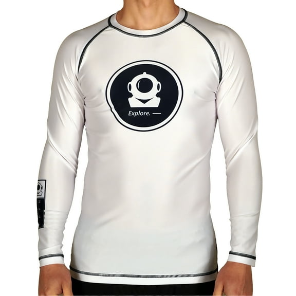 Chaos and Order Explorer Series Aquanaut Long Sleeve Rashguard - XL - White