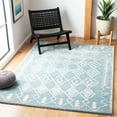 thumbnail image 2 of SAFAVIEH Tunisia Velasco Geometric Area Rug, Aqua/Ivory, 5'3" x 7'7", 2 of 7