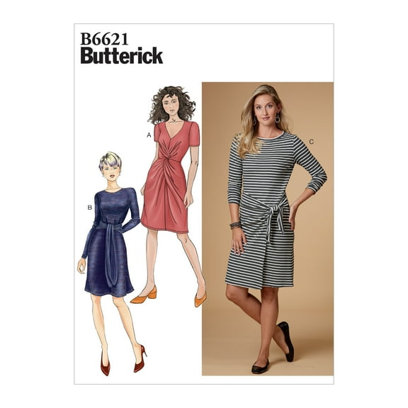 Butterick Pattern Misses' Dress Sizes 6-8-10-12-14