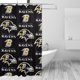thumbnail image 3 of Cortina de ducha de secado rápido impermeable para baño Ravens, cortina de ducha con ganchos, decoración de fútbol americano, juego de cortinas de ducha para baño de plástico de 60 x 72 pulgadas, 3 of 8