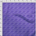 thumbnail image 4 of oneOone Tissu Polyester Spandex Bleu à Rayures Abstraites Tissu pour Robe Tissu Imprimé au Mètre 56 Pouces de Large, 4 of 5