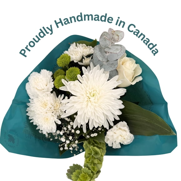 Fresh Flowers -Handmade Mix Flower Bouquet - White