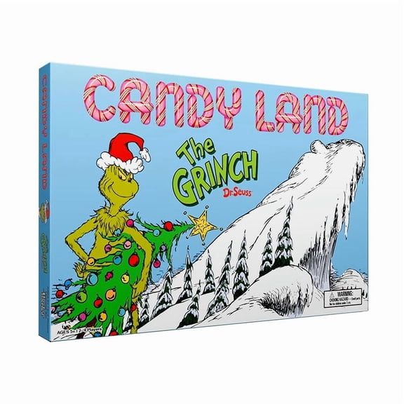 Candy Land: The Grinch Board Game, Play as Who-Ville Characters and Race to Mt. Crumpit, Classic Preschool Game for Kids and Families, Ages 5 , 2-4 Players, Officially Licensed Dr. Seuss Merchandise