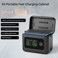 thumbnail image 3 of TAPDRA LED Display 27W Fast Charger Hub for Camera Batteries Battery Level Indicator Power Bank Two-Way Charging, 3 of 9