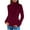 Wine, variant on XuJwPNcy Women's Turtleneck Sweaters Cable Knit Long Sleeve Pullover Sweater Casual Solid Thermal Tops Fall