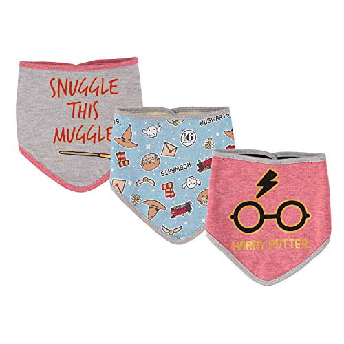 Harry Potter Baby Bibs Bandana Feeding Hogwarts Hedwig Boys Girls 3 Pack Primark 