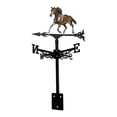 thumbnail image 1 of Indicador de dirección del viento con forma de caballo de hierro. Adorno decorativo para jardín. Fácil instalación. Estilo C, 1 of 9