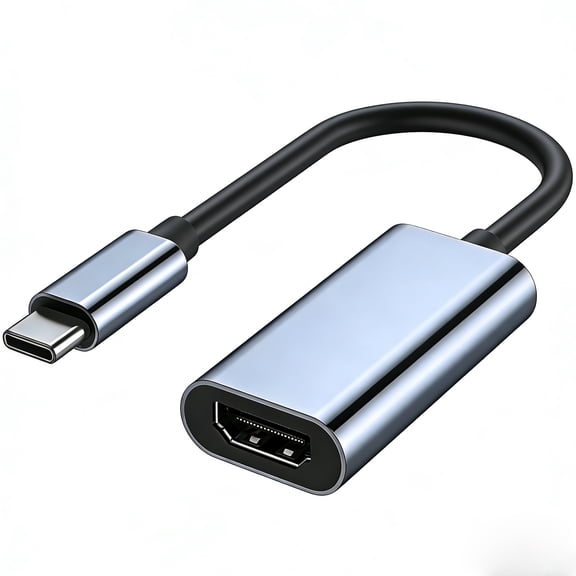 USB C to HDMI Adapter, USB Type-C to HDMI 4K Adapter Compatible with iPhone 15 16 17 Pro Max, MacBook Pro/Air, IPad Pro, iMac, Galaxy S23, Dell XPS, Pixelbook, Microsoft and More